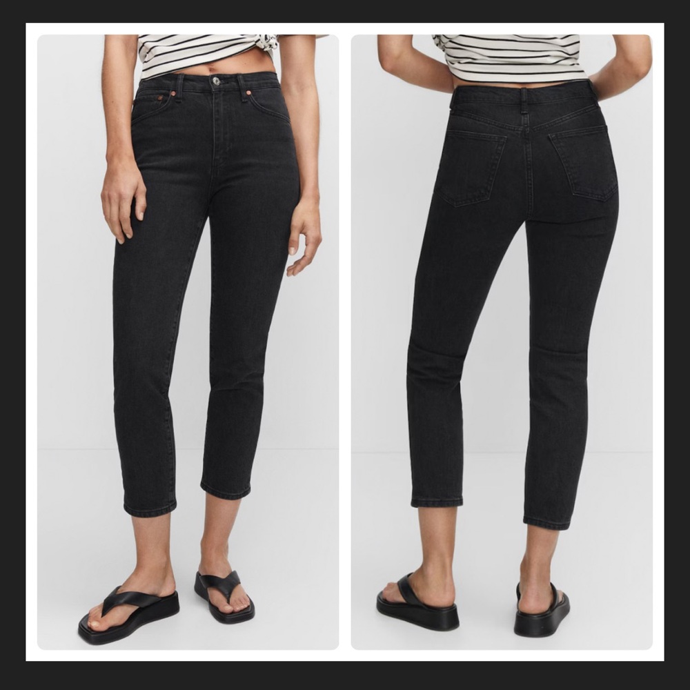 Mango DAFNE Slim Cropped Jeans